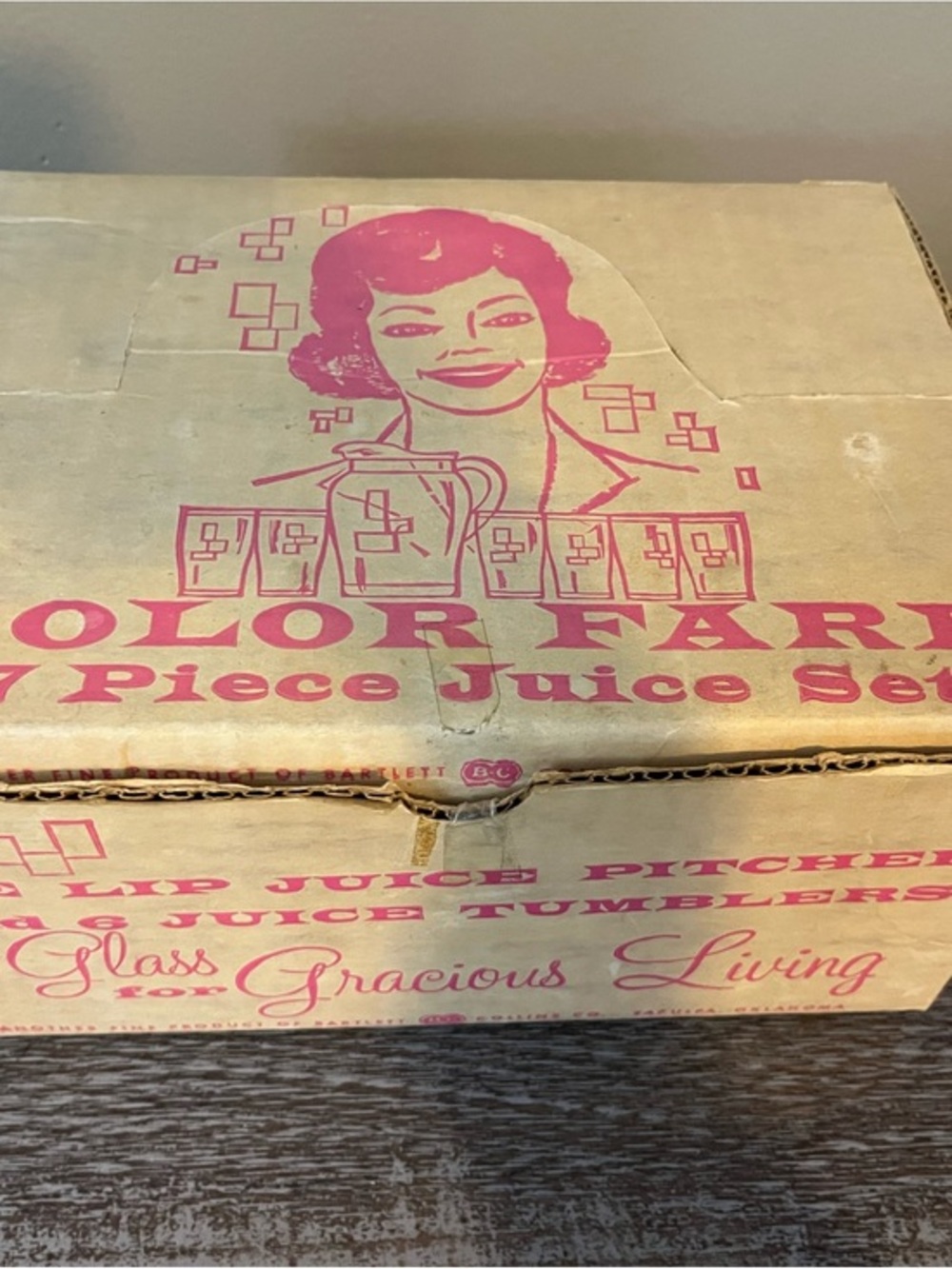 1950’s Bartlett Collins Color Fare Juice Set